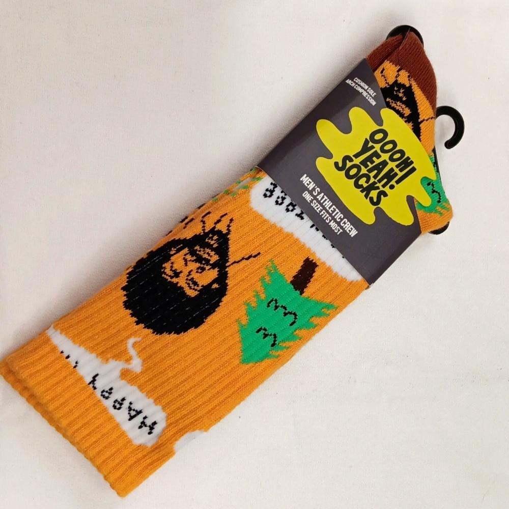 OOOH YEAH Bob Ross Happy Tree long socks